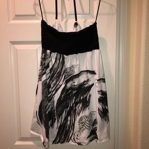 MM mini sundress with bikini style peek a boo
